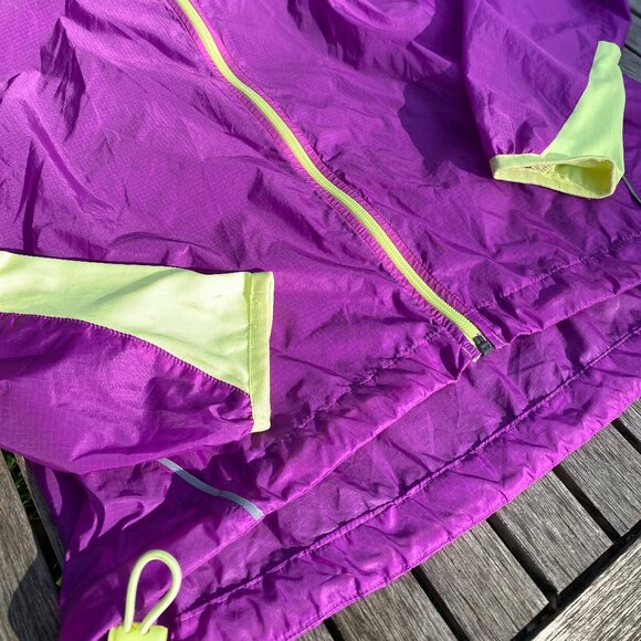 Adidas ClimaSpeed Lightweight Running Jacket Purple Yellow | Small - Picture 8 of 10